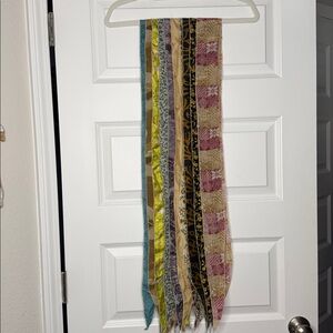 Strips, Scarf, Multi Pattern, Multi Material